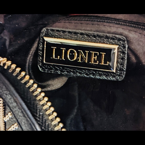 LIONEL Crossbody Black Vegan Leather Woven Chain Rope Studs Zip Tassel NWOT - Picture 2 of 10